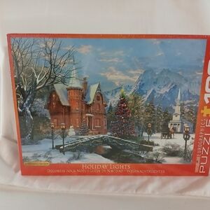 NIP Eurographics Holiday Lights 1000 piece jigsaw puzzle by Dominic Davison